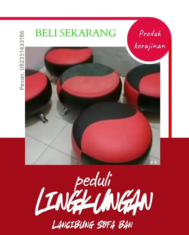 Set Meja & Ottoman Minimalis Modern