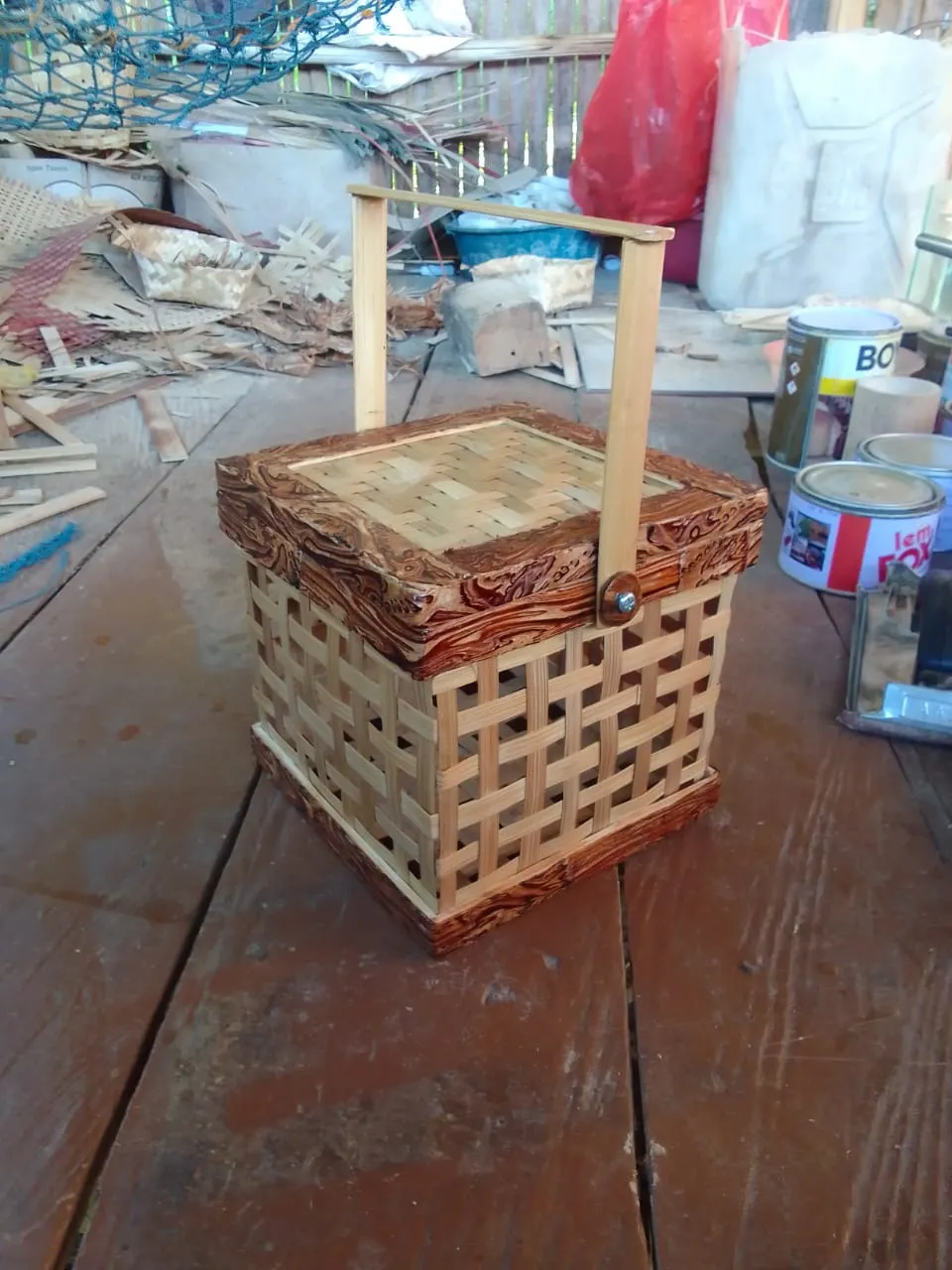 Keranjang Piknik Kecil-Besar